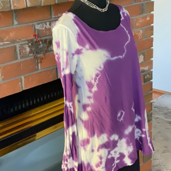 Velvet by Graham & Spencer tie dye top S - Picture 2 of 5